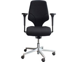 Bureaustoel Giroflex 64-7578 Frame Aluminium Stof Zwart 4D Armleggers