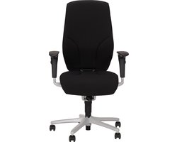 Bureaustoel Giroflex 64-9278 - Stof Zwart Gaja Classic GA60999 - Voetkruis Aluminium Metallic 0813 - 4D Armleggers NPR - Comfort Bekleding - Met Lendensteun