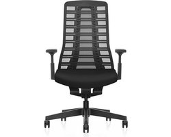 Bureaustoel Interstuhl PUREis3 PU213 3D T-armleggers Netbespanning Manhattan Zwart
