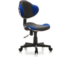 Bureaustoel - Kinderen - Stof - Grijs/Blauw - Ergonomisch