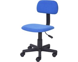 Bureaustoel Kinderen - Studie Stoel - Comfortabel Werken - Ergonomisch Ontwerp - 50 x 50 x 86 cm - Blauw