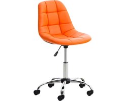 Bureaustoel - Kruk - Kantoormeubels - Oranje - 55x55x91 cm