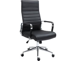 Bureaustoel - Leer - Modern - Zwart