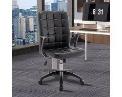 Bureaustoel Luka | 58 x 59 x 96 cm | Zwart - Rousseau - Zitmeubelen - Zwart - Polyester - Zitmeubelen -