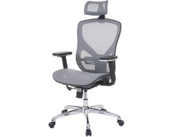 Bureaustoel MCW-A61, bureaustoel, schuiffunctie stof/textiel ISO9001 ~ grijs/grijs
