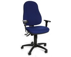 Bureaustoel - Met Armleuning - Stof - Blauw - California 60