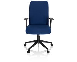 Bureaustoel - Met Armleuning - Stof - Blauw - Ergonomisch