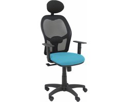 Bureaustoel met hoofdsteun P&C B10CRNC Licht Blauw