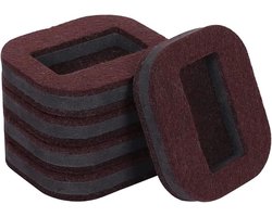 Bureaustoel Meubelvilt - 5 Stuks - Vloerbeschermer Wieltjes - Meubelonderzetters - Meubel Onderzetters - Wielbeschermer - Vloerbeschermer - Vloerbescherming - Caster cups - Anit-slip - Kantoor - Tapijt - Duurzaam - 8*7cm - Vilt - bruin