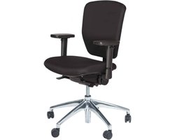 Bureaustoel serie NPR-1813 met kunststof onderstel voor zware mensen