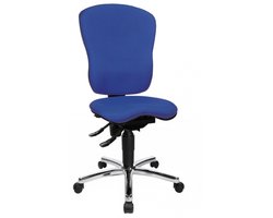 Bureaustoel - Stof - Blauw - Ergonomisch