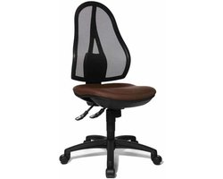 Bureaustoel - Stof - Bruin - Ergonomisch