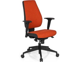 Bureaustoel - Verstelbare Armleuning - Stof - Rood - Ergonomisch