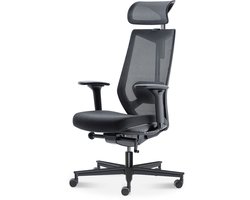 Bureaustoel Völkle XP - Zwart - Comfortabele mesh rugleuning - Synchroonmechanisme