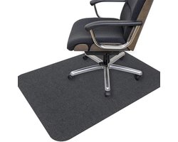 Bureaustoelkussen voor hardhouten vloeren, antislip- en duurzaam kussen voor onder de wielen van een computerstoel, geschikt voor houten/tegelvloeren - 140 cm x 90 cm, donkergrijs.