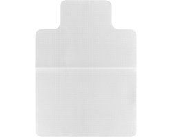 Bureaustoelmat met Rand, 91 X 122 cm Vloerbeschermer voor Laagpolig Tapijt, Duurzame Kunststof Mat met Noppen Aan De Achterkant, Antislip Ontwerp, Gemakkelijk Te Onderhouden, Soepele Beweging voor Thuis of Op Kantoor