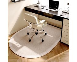 Bureaustoelmat voor tapijten en hardhouten vloeren, antislip vloerbeschermer voor rolstoelen, soepel glijden onder bureaumat, beige (C) 60 x 90 cm Home Office Essential