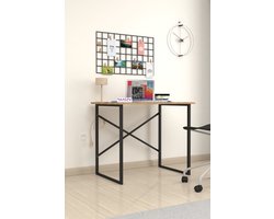 Bureautafel - 60x90 cm - Bureautafel - Computertafel - Bureau - Laptoptafel - Bureautafel volwassenen - Houtkleur