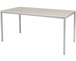 Bureautafel - Domino Basic 160x80 Eiken - alu frame