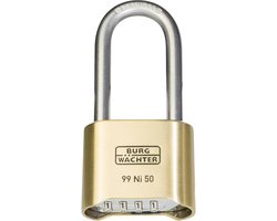 Burg Wächter 37491 Hangslot 51.90 mm Messing Cijferslot