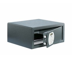 Burg-Wächter Notebook Pure-Safe PS 130 E Laptopkluis - Duitse Kwaliteit Meubelkluis - Elektronisch Codeslot - Laptop & Tablet Safe - 44cm Breed - Inclusief Noodslot - Voor Thuis & Kantoor - Antraciet - Robuuste Beveiliging - Laptopkluis voor Kast