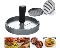 Burgerpers - Aluminium anti-aanbak-patty-model voor de bereiding van veganistische burgers vleesburgers BBQ Essentials BBQ-grill verkrijgbaar