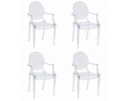 BUSAN stoel - transparant x 4