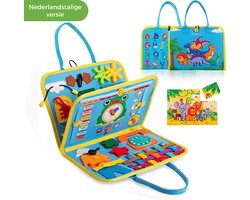 Busy Board Book Montessori Speelgoed - Sensorisch activiteitenboek - Kinderspeelgoed Educatief speelgoed meisjes voor in de auto onderweg Sinterklaas cadeautjes Peuter speelgoed jongens Meisjes speelgoed 1 jaar 2 jaar 3 jaar Jongens speelgoed 4 jaar