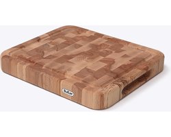 Butler - Snijplank - Kopsbeukenhout - Met sapgoot - 31 x 27,5 x 4 cm