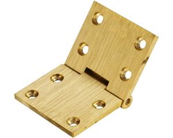Butler's Tray Scharnier - Klaptafel Scharnier - Meubels Maken - Massief Messing - 38 x 635 mm - Messing