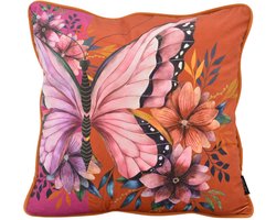 Butterfly Bloom Kussenhoes | 45 x 45 cm | Velvet/Polyester