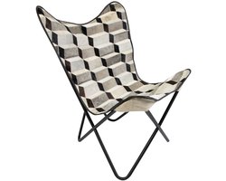 Butterfly Chair koe illusie multicolor 65x65x90cm (zelfmont.) max. 100 kg (bos taurus taurus)