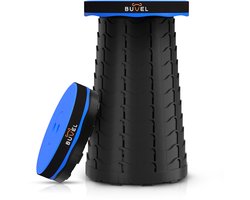 Buvel Opvouwbare kruk - Kruk - Krukje - Campingstoel - Inklapbaar - Telescopisch - Visstoel - Voetensteun - Blauw
