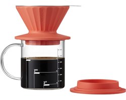 BUYDEEM CD1024 - Filter Koffiezetapparaat - Vivid Oranje - Roestvrijstalen Filters - Mobiel Design