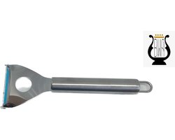 BWA Products® - Dunschiller, aardappelschiller, schiller, aardappelmesje, fruit en groente, ophangbaar, RVS, keukengerei, keukenaccessoires, roestvrij, schilmesje, schilmes, snelschiller, schillen, dun schiller, aardappelschilmesje, roestvrij staal