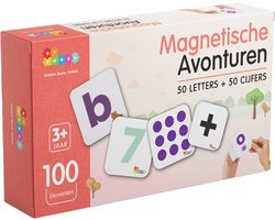 By Baboo® Magnetic Tiles Toppers - Letters & Cijfers - Magnetische Tegels Speelgoed Leren Lezen Rekenen Schrijven - Magna Creatief Jongens Meisjes Cadeautjes - Educatief Mind Montessori Kinderspeelgoed 3 Jaar, 4 jaar, 5 jaar, 6 jaar, 7 jaar, 8 jaar