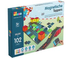 By Baboo® Magnetic Tiles Toppers - Wegen & Racebaan - Magnetische Toppers - Magna Magnetisch Speelgoed Sinterklaas Cadeau Jongens Meisjes - Formule 1 - Educatief Mind Montessori Kinderspeelgoed 3 Jaar, 4 jaar, 5 jaar, 6 jaar, 7 jaar, 8 jaar, 9 jaar
