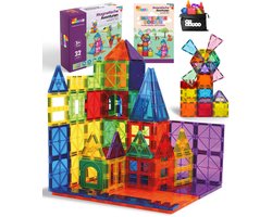 By Baboo® Magnetisch Bouwspeelgoed Constructie - Magnetic Tiles Pakket - Magna Magnetische Tegels Educatief Montessori Mind Kinderspeelgoed - Speelgoed Cadeau Jongens Meisjes 3 Jaar, 4 jaar, 5 jaar, 6 jaar, 7 jaar, 8 jaar, 9 jaar, 10 jaar, 11 jaar