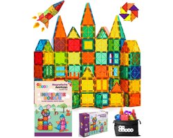 By Baboo® Magnetische Tegels - Magnetic Tiles Pakket Magna Speelgoed - Magnetisch Bouwspeelgoed Cadeau Jongens Meisjes Constructie - Mind Educatief Montessori Kinderspeelgoed 3 Jaar, 4 jaar, 5 jaar, 6 jaar, 7 jaar, 8 jaar, 9 jaar, 10 jaar, 11 jaar