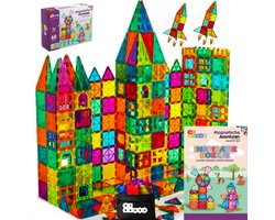 By Baboo® Magnetische Tegels - Magnetic Tiles Premium Pakket Magna Speelgoed - Magnetisch Bouwspeelgoed Cadeau Jongens Meisjes Constructie - Mind Educatief Montessori Kinderspeelgoed 3 Jaar, 4 jaar, 5 jaar, 6 jaar, 7 jaar, 8 jaar, 9 jaar, 10 jaar