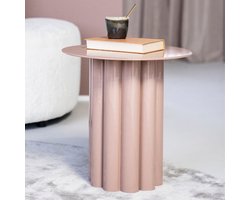 By-Boo Bijzettafel Olympa Metaal Roze