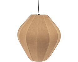 By-Boo Sora 1 Hanglamp – Bruin – Ø 48 x 28 cm – E27 – Stoffen Lampenkap