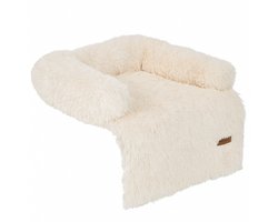 By Cee Cee Origineel Hondendeken Bank – Hondenkleed Bank - Fluffy Hondenmand - Premium - Volledig Afritsbaar - Beige - 75x90 - Maat S - Tess