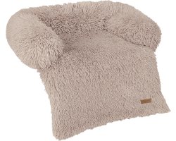 By Cee Cee Origineel Hondendeken Bank – Hondenkleed Bank - Fluffy Hondenmand - Premium - Volledig Afritsbaar - Mokka Taupe - 75x90 - Maat S - Balu