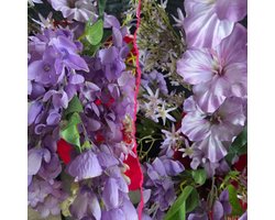By CFA - zijden boeket bloemen - boeket Sapporo - paars/lila
