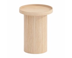 by fonQ Brik Bijzettafel Ø40 cm - Eiken