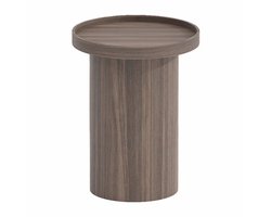 by fonQ Brik Bijzettafel Ø40 cm - Walnoot