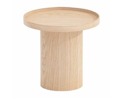 by fonQ Brik Bijzettafel Ø50 cm - Eiken