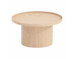 by fonQ Brik Salontafel Ø78 cm - Eiken