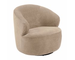by fonQ Hug Draaibare Fauteuil - Chenille - Cappuccino